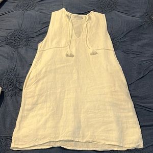 White Linen Dress